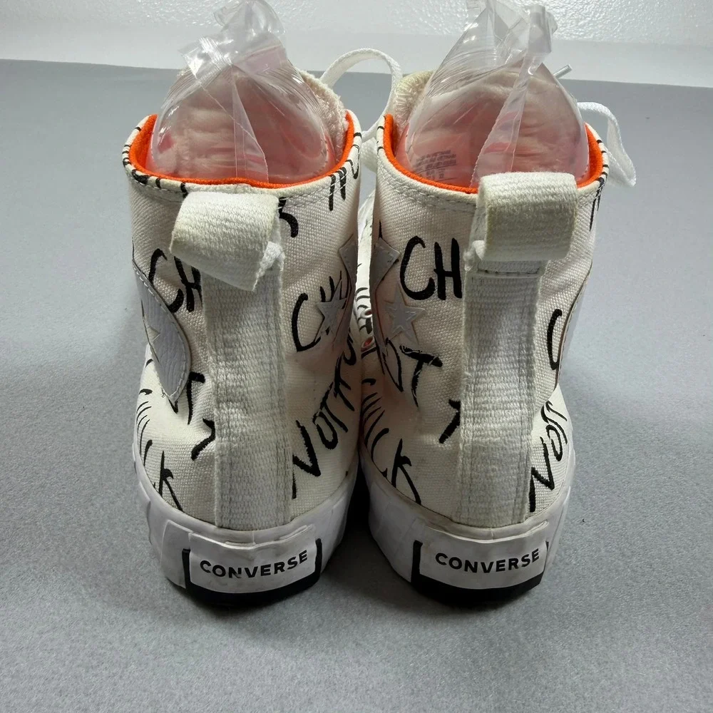 Converse Not a Chuck High Top Sneakers Kids 5 Egret Bright Poppy 266515C